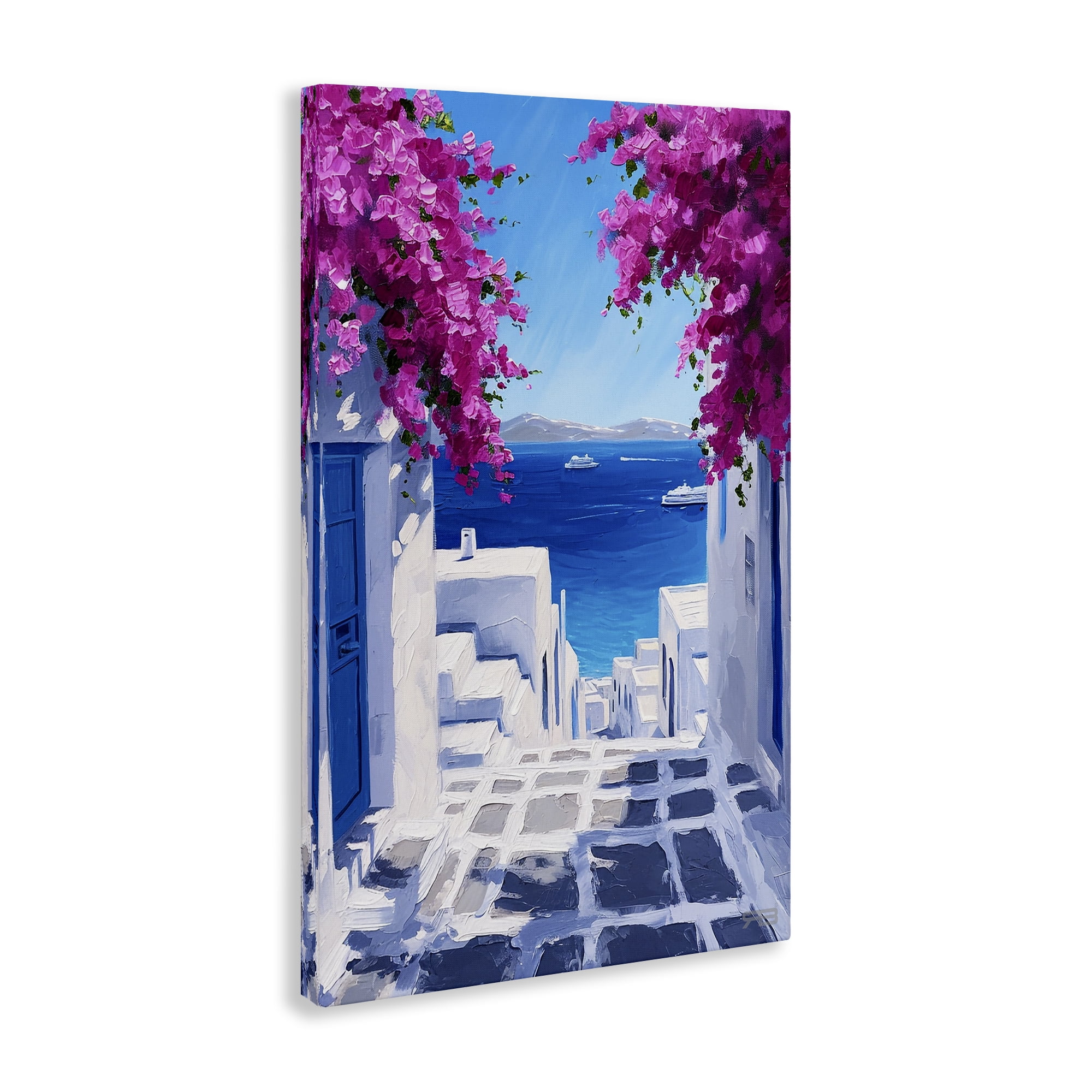 Stupell Industries Coastal Architecture Town Buildings & Architecture Painting Wrapped Canvas Art Print Wall Art, 24 x 36