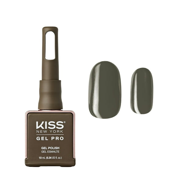 KISS NEW YORK Gel Nail Polish Soak Off UV LED Gel Polish 10mL Nail Art Salon Manicure DIY HEMA FREE, TPO FREE (Pickled Olives)