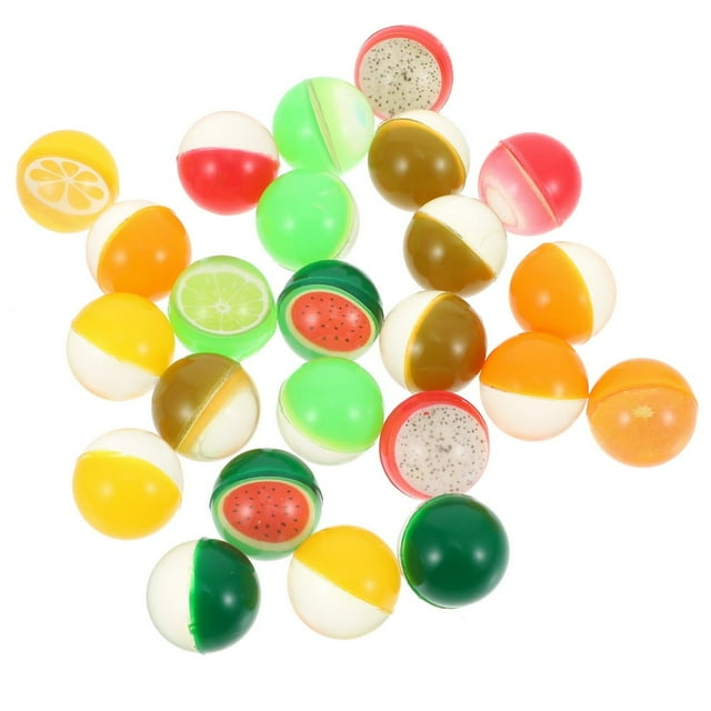 Bamboohart 24PCS Bounce Balls Creative Pattern Bouncy Balls Creative Jumping Balls