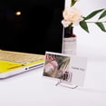 thumbnail image 4 of 18 Pcs 3 Styles Place Card Holders Wire Table Number Holder Mini Heart Square Photo Holder for Memo Note Name Sign Wedding Party Birthday Platinum, 4 of 6