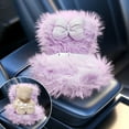 thumbnail image 2 of Doll Car Seat for 12cm Dolls with Air Vent Clip and Desktop Stand, Cute and Functional Car Ornament for Blind Box Doll Fans, Collectors,Car Seat Chair Accessories,Purple, 2 of 7