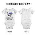 thumbnail image 3 of I Heart My Kosovar Grandma Kosovo Love Flag Baby Bodysuit (White, 12-18 Months), 3 of 5