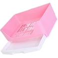 thumbnail image 1 of Durable Pink Plastic Small Animal Toilet for Pet Use Ideal for Rabbits and Guinea Pigs 18.0 x 14.0 x 7.0, 1 of 4