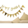 thumbnail image 4 of Guirnalda de Cumpleaños Dorada Cadpkler 85 cm Decoración para Fiesta, 4 of 4