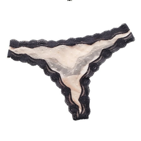 

Women s Thong Breathable Hipster Panties Underwear Comfy Low Waist Panties L Gray