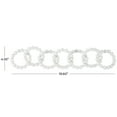 thumbnail image 3 of 20" x 2" White Wood Beaded 7 Link Chain Sculpture, by DecMode, 3 of 9