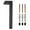 1, variant on 6 inch Modern Floating House Numbers Door Black Shadow Home Address Garage Gate