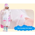 thumbnail image 4 of Capa de lluvia para niños Capa impermeable con capucha inflable Chaqueta impermeable Niños Niñas Poncho Ropa de lluvia reutilizable oso de fresa Hogar, 4 of 5