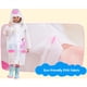 thumbnail image 4 of Capa de lluvia para niños Capa impermeable con capucha inflable Chaqueta impermeable Niños Niñas Poncho Ropa de lluvia reutilizable oso de fresa Electrónica, 4 of 5