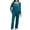 Blackish Green, variant on CQXIDFH Women Pajamas 3 Piece Pajama Set Long Sleeve Cardigan Sleeveless Top with Wide Leg Pants Loose Fit Matching Sets Women Clothing
