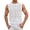 White, variant on Tank Tops Men Summer Casual Loose Fit Lace Hollow out See through Crewneck Sleeveless Shirt Beach Tanks