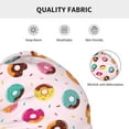 thumbnail image 5 of Salouo Colorful Donuts Print Unisex Beanie Hat,Knitted Baggy Skull Cap Winter Warm Hats Beanie Sleep Hats Cancer Headwear Caps for Women & Men 1 Pieces, 5 of 7