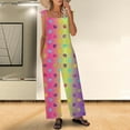 thumbnail image 2 of IROINNID Sleeveless Suspender Jumpsuit For Women Summer Backless Loose Long Rompers Jumpsuit, 2 of 8