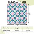 thumbnail image 2 of Elastic Hem Floral Print Square Tablecloth, Durable Waterproof Polyester Cover Designed for 36x36 Inch Tables, Ideal for Kitchens, Patios, and Parties, 2 of 6