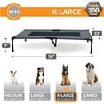 thumbnail image 4 of K&H Pet Products Original Pet Cot Elevated Dog Bed Charcoal/Black Mesh X-Large 50 X 32 X 9 Inches, 4 of 10