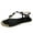 Black, variant on Dressy T-Strap Flat Thong Sandals for Women Comfort Roman Gladiator Casual Summer Beach Flip Flop Shoes with Adjustable Back Ankle Strap
