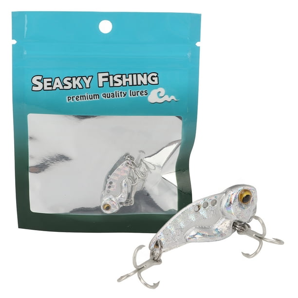 5g Metal VIB Blade Lure, Artificial Sinking Vibration Baits Coating Effect  For Freshwater Silver 