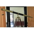 thumbnail image 2 of 38" Leather Brass Vintage Telescope with Tripod Stand Nautical Collection, 2 of 2