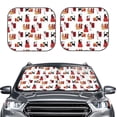 thumbnail image 2 of Honeii Cute Cat And Christmas Gift Print Foldable Car Sun Shade for Windshield, 2-Piece UV Protection Shade, Protects Car Interior, Ideal for Cars, Trucks, SUVs-Medium, 2 of 6