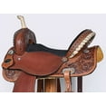 thumbnail image 5 of 14 In Comfytack Western Horse Barrel Racing Trail Pleasure American Leather Saddle Tack Set With Reins Brown, 5 of 8