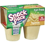 Snack Pack Fat Free Tapioca Pudding, 4ct