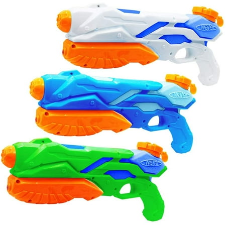 Gold Toy 3x Water Gun for Kids Toys Super Guns Soaker Pump for Kids Adults, Summer Water Blaster Toy for Swimming Pool Party Outdoor Beach Water