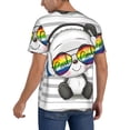 thumbnail image 2 of Vsdgher Panda with Sun glasses Mens T-Shirts Baseball Vintage Fashionable Lightweight Casual Crew Neck Slim Fit with Long Sleeves-Large, 2 of 7