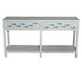thumbnail image 2 of Crestview Collection Swimming Upstream 2-Drawer Console Table in Antique White, 2 of 2