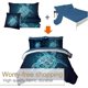 thumbnail image 5 of Juego de Cama Tortuga Marina Teal Turquoise Twin Size Bed-in-A-Bag 8-Piece, 5 of 7