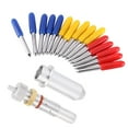 thumbnail image 3 of 15 cuchillas de corte de acero de tungsteno para plotter, herramienta de corte de 30, 45 y 60 grados con soporte, 3 of 14
