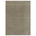 thumbnail image 3 of Luxe Weavers Modern Geometric Wave Taupe 9x12 Area Rug, Stain Resistant Carpet, 3 of 9