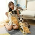 thumbnail image 2 of Jouet en Peluche Chat Simulation Réaliste Peluche Courte Poupée Chat, 2 of 3