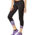 thumbnail image 3 of Aeropostale Womens Active Crop Legging Athletic Track Pants, Black, Juniors, X-Small, 3 of 3