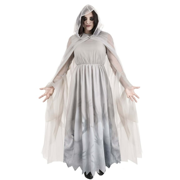 Women's Lady in White Ghost Costume