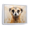 thumbnail image 2 of Designart "Portrait Of A Cute Meercat II" Meercat Floater Framed Wall Decor, 2 of 5