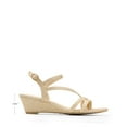 thumbnail image 2 of DREAM PAIRS Strappy Wrapped Dressy Wedge Sandals, Comfortable  Sparkly Rhinestone Ankle Strap Mid Heel Wedges Casual Summer, Open Toe Evening Dress Wedding Dance Shoes, 2 of 7