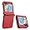 Red, variant on Case for Samsung Galaxy Z Flip 5 Leather Case, Galaxy Z Flip 5 Case Flip Folio Case Anti-Scratch Durable Heavy Duty Protective Shockproof Case for Samsung Galaxy Z Flip 5 Matte Brown