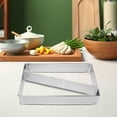 thumbnail image 6 of Extendable Rectangular Cake Ring 1 Set Stainless Steel Mousse Cake Mold Perfect for Baking and Decorating, 6 of 7