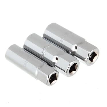 Hyper Tough Spark Plug Socket Set for Garden Tools, Motorcycles, Cars and Trucks - 3 Piece