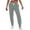 Gray, variant on Sweatpants for Womens Fashion Plus Size High Waist Solid Color Casual Drawrope Plus Size Pants Running Fitness Leg Sweatpants Clearance Under 5$!