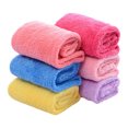 thumbnail image 3 of Women's Microfiber Hair Towel Wrap Absorbent,Fast Drying Hair Turban Soft,No Frizz Hair Wrap Towels for Women Wet Hair,Curly,Longer,Thicker Hair Rose Red, 3 of 6