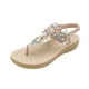 thumbnail image 2 of Zapatos de mujer Diamantes de colores bohemios Sandalias cómodas informales de tacón bajo resistentes al desgaste Wmkox8yii  nm3046, 2 of 8
