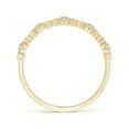 thumbnail image 2 of ANGARA Natural Bezel & Diamond Wedding Band in 14K Yellow Gold for Women (Size-1.3mm| Color-G| Clarity-VS2) | April Birthstone, Anniversary, Jewelry Gift for Women | Natural Diamond Ring, 2 of 9