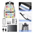 thumbnail image 4 of Easygdp Cute French Bulldog Mochila Casual para Portátil, Mochila para Escuela, Viajes, Negocios, 4 of 6
