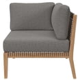 thumbnail image 5 of Pemberly Row 6-Piece Wood Fabric Outdoor Sectional Sofa in Gray/Graphite, 5 of 9