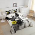 thumbnail image 4 of Erosebridal Rustic Donkey Bedding Toddler Comforter Set, Daisy Floral Down Comforter, Farm Wooden Decor, Reversible 2 Pieces, 4 of 7