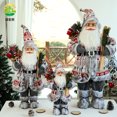 thumbnail image 3 of Adornos navideños de muñeco de Papá Noel de gran tamaño de 60 cm para fiestas de Año Nuevo 2023, accesorios navideños para escaparates, decoraciones para el hogar, 3 of 5