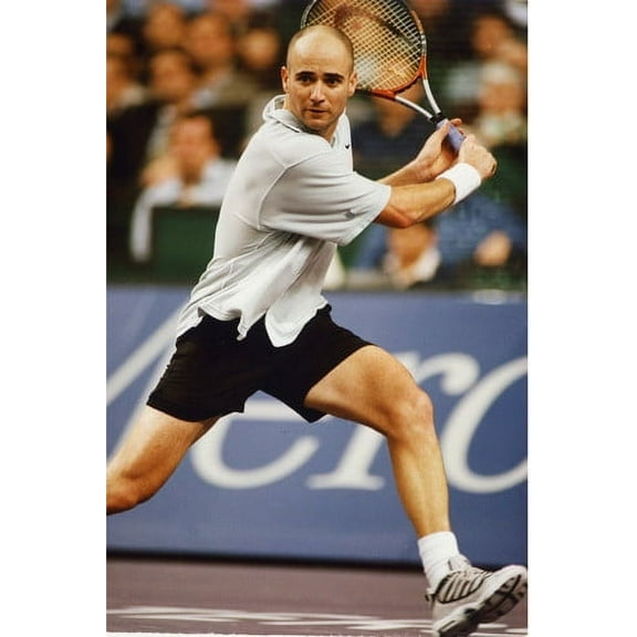 Andre Agassi 24x36 Poster in action on court