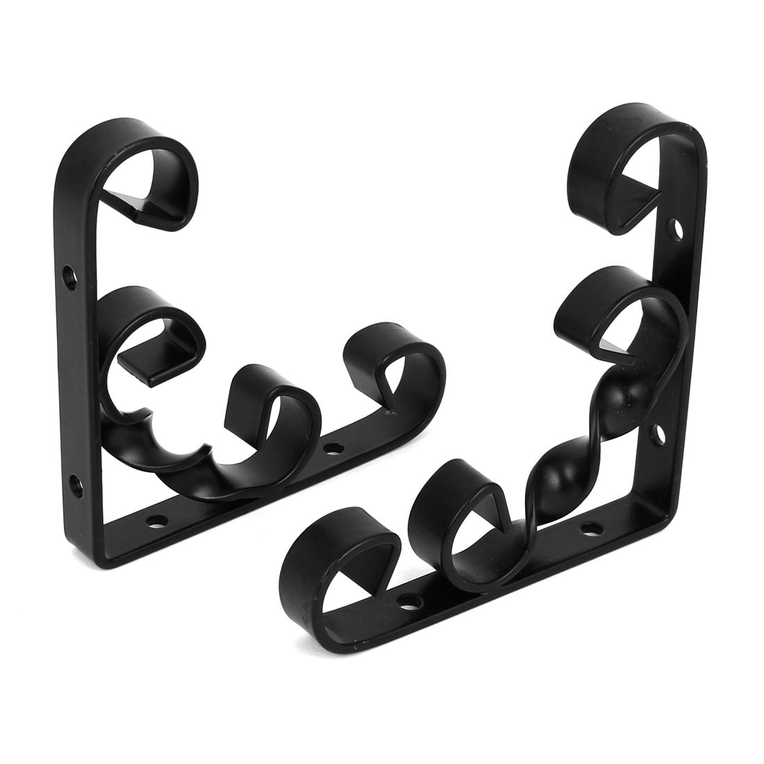 100mm x 100mm 90 degree Wall Mounted Shelf Bracket Brace Support Black