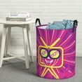 thumbnail image 1 of YFYANG Waterproof Laundry Hamper, Abstract Pumpkin Face Smile Laundry Basket Oxford Fabric with Handle Foldable, M, 1 of 8